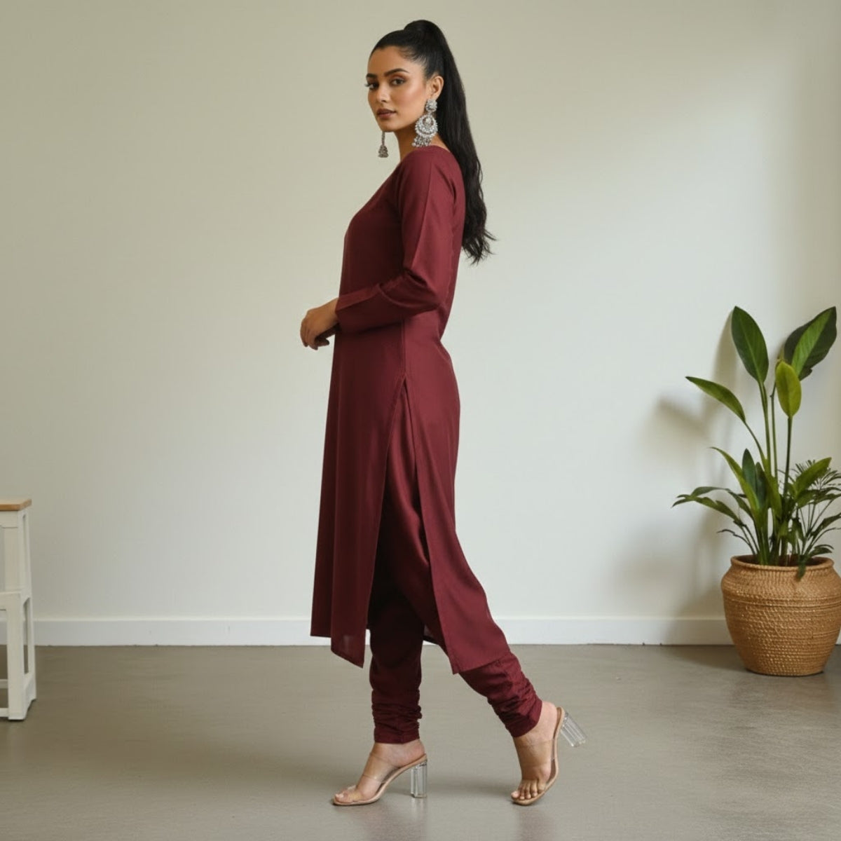 Women's Pack of 3 Pure Cotton Kurtis with Pant & Dupatta |C-013