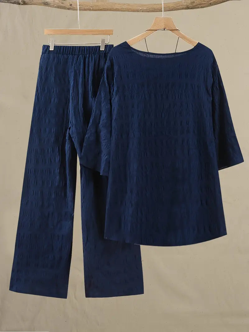 Stylish Ribbed Women Co-Ord Set