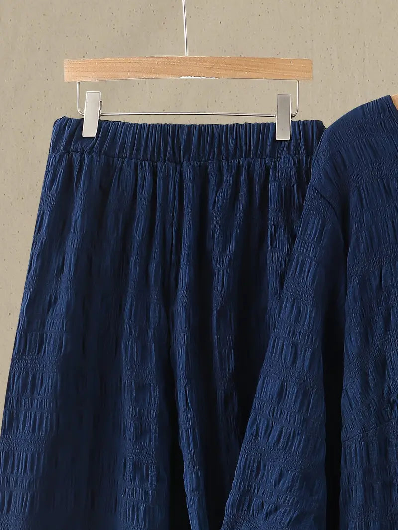 Stylish Ribbed Women Co-Ord Set