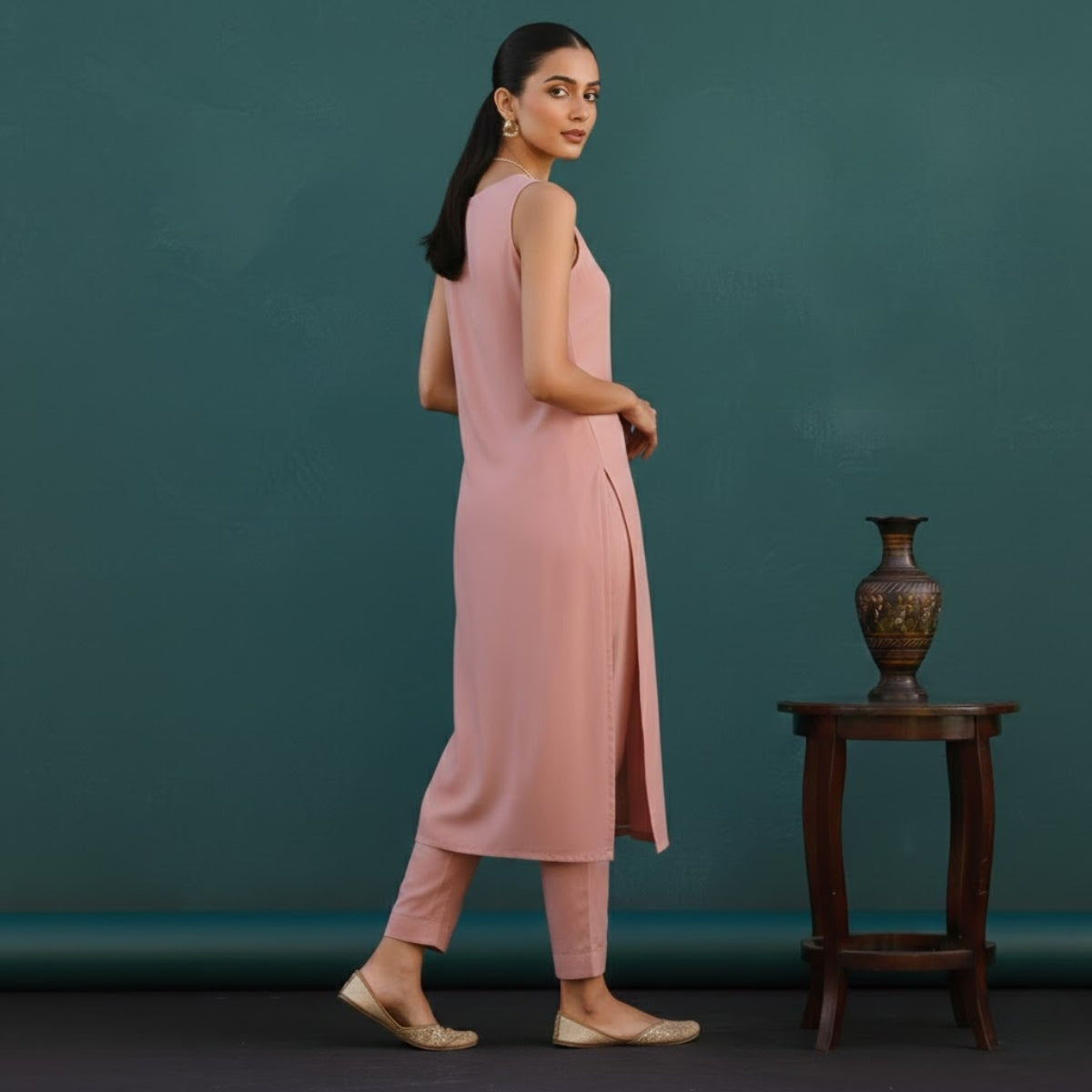 Women's Pack of 3 Pure Cotton Kurtis with Pant & Dupatta |C-018