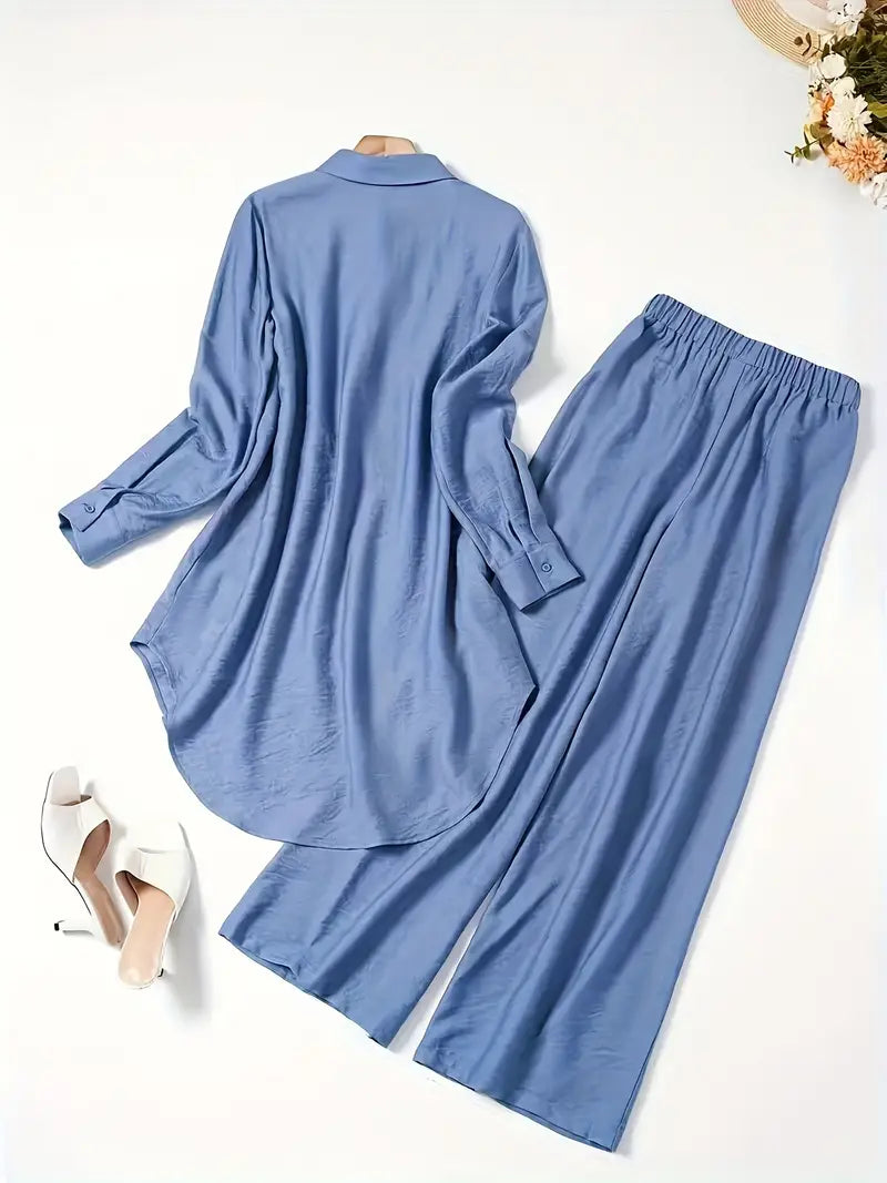 Women Solid Lemon Co-Ord Set | Stylish Casual Top Pant Set for Women