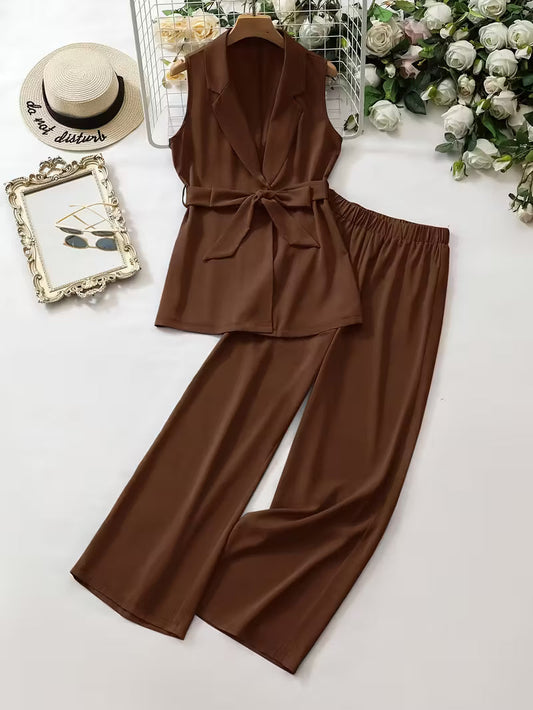 PREMIUM WOMAN'S RAYON SOLID CO-ORD SET