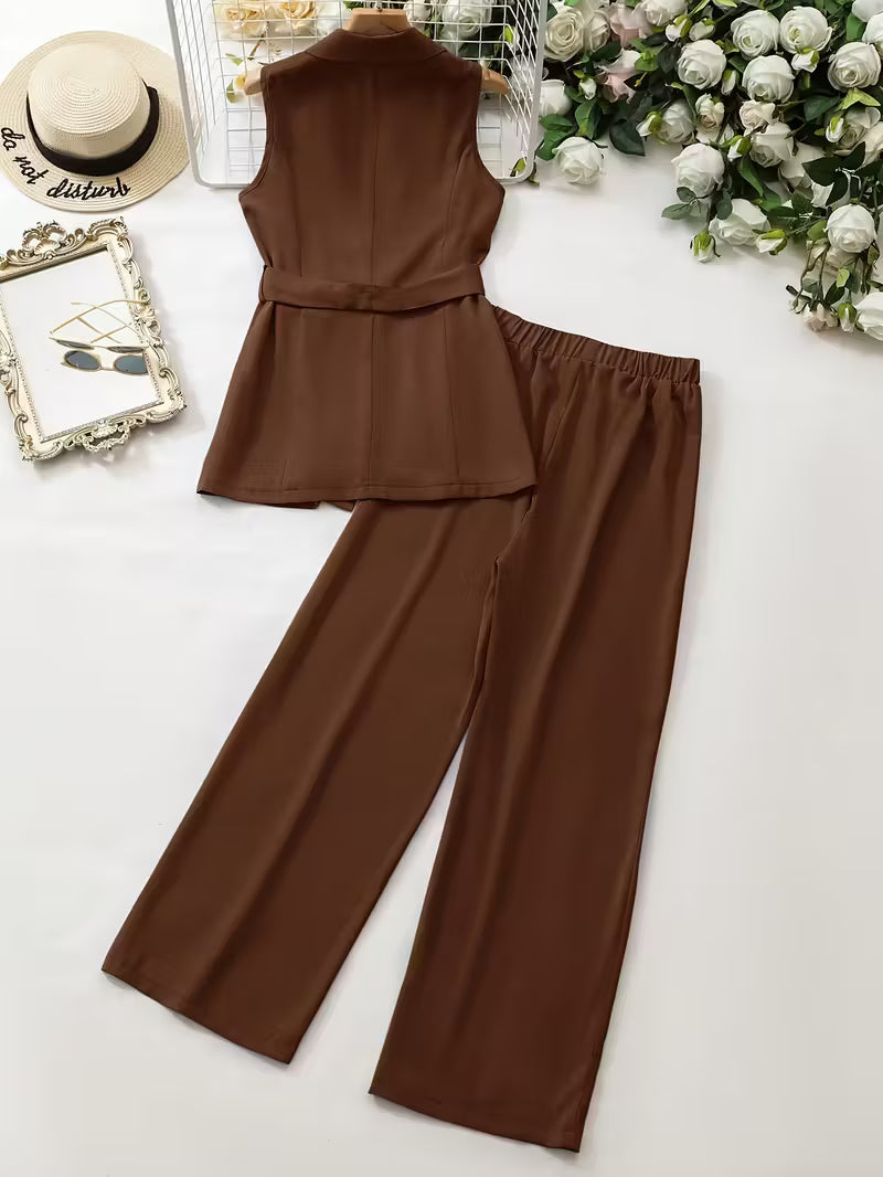 PREMIUM WOMAN'S RAYON SOLID CO-ORD SET