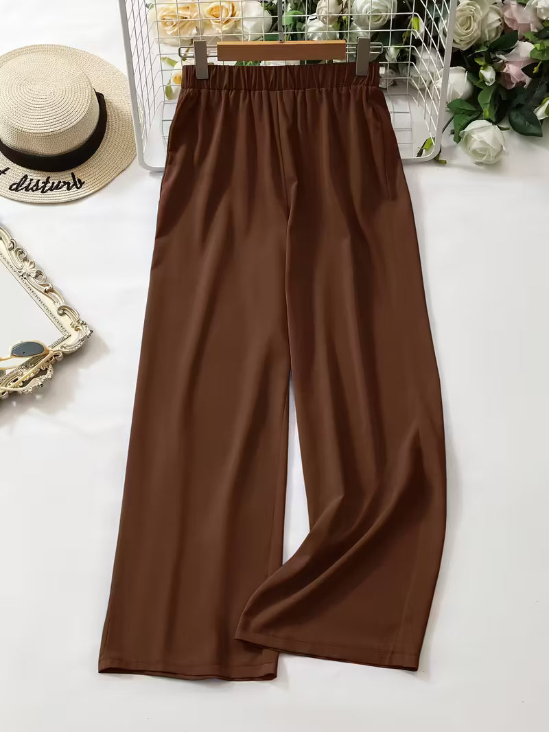 PREMIUM WOMAN'S RAYON SOLID CO-ORD SET