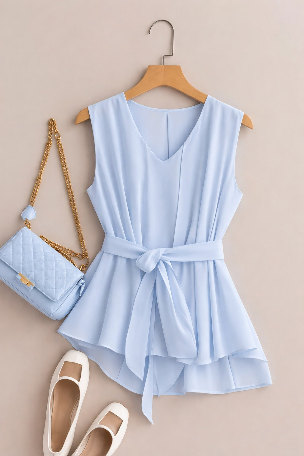 Stylish Women’s Ribbed Co-Ord Set with Palazzo Pants